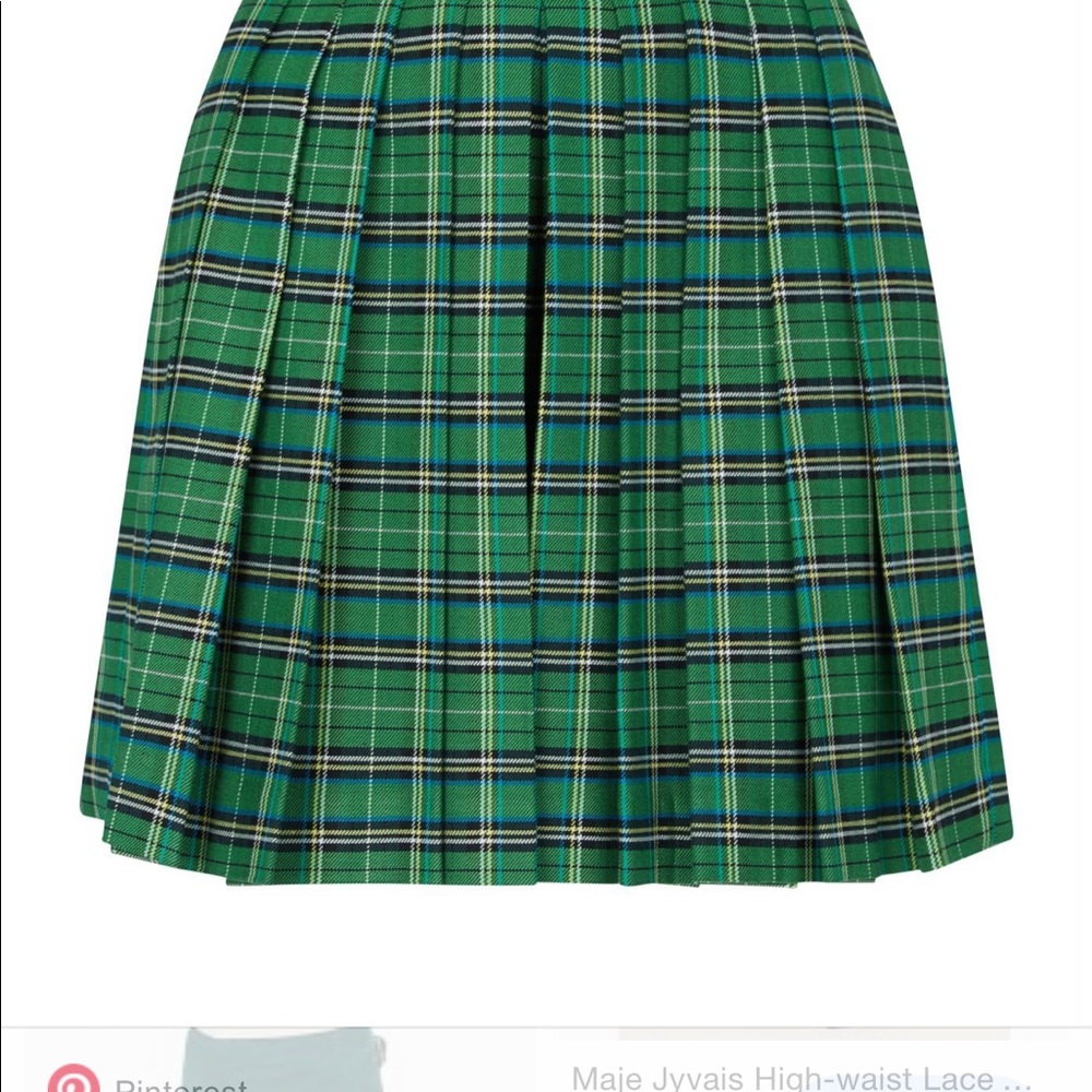 Make green check plated shorts